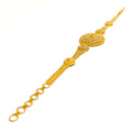 Sophisticated Radiant Layered 22k Gold Bracelet 