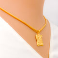 F 22k Gold Letter Pendant