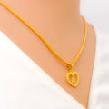 R 22k Gold Letter Pendant