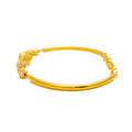 Unique Netted Orb Flexi 22k Gold Bangle Bracelet