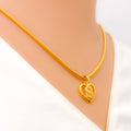 S 22k Gold Letter Pendant