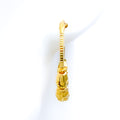Classic Shiny 22k Gold Orb Bali Earrings 
