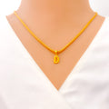 D 22k Gold Letter Pendant