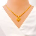 M 22k Gold Letter Pendant