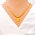 D 22k Gold Letter Pendant