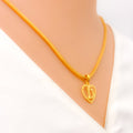 D 22k Gold Letter Pendant