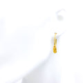 Dressy Multi-Bead 22k Gold Bali Earrings 
