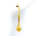 Modern Modest 22k Gold Bali Earrings 