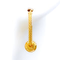 Special Stylish 22k Gold Orb Bali Earrings 