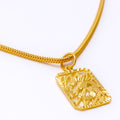 Fashionable Textured 22k Gold OM Pendant 