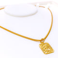 Fashionable Textured 22k Gold OM Pendant 