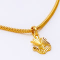 Lovely Lightweight 22k Gold OM Pendant 