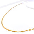 Lightweight Slender Curb Link 22K Gold Chain