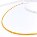 Fancy Rounded Fox 22K Gold Chain 