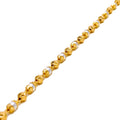 Trendy Sleek Alternating 22k Gold Pearl Bracelet