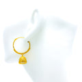 Majestic Beaded 22k Gold Jhumki Bali Earrings 