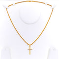 Posh Timeless 22k Gold Cross Pendant 