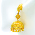 Royal Captivating 22k Gold Jhumki Earrings 