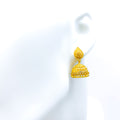 Classic Chandelier 22k Gold Jhumki Earrings 