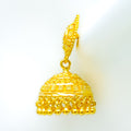 Classic Chandelier 22k Gold Jhumki Earrings 