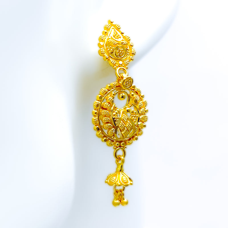 Intricate Iconic 22k Gold Jhumki Earrings 