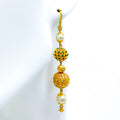 Impressive Sleek Orb 22k Gold Jhumki Earrings 
