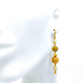 Impressive Sleek Orb 22k Gold Jhumki Earrings 