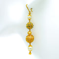 Impressive Sleek Orb 22k Gold Jhumki Earrings 