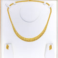 Magnificent Tapered 22K Gold Leaf Necklace Set