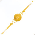 Decadent Flower 22K Gold Medium Statement Bracelet