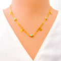 Glamorous Star Charmed 21k Gold Necklace 