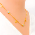 Glamorous Star Charmed 21k Gold Necklace 