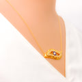 Iconic Evil Eye Guard 21k Gold Necklace 