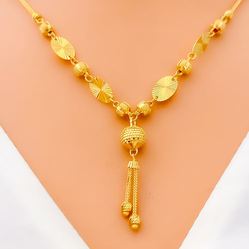 22 carat 25gm Gold Party Fancy Necklace Set at Rs 125000/piece in Mysore |  ID: 23592184512