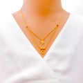 Exclusive Dual Layered 22k Gold Necklace 