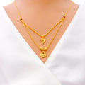 Exclusive Dual Layered 22k Gold Necklace 
