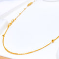 Everyday Graceful 21k Gold Interlinked Long Necklace 