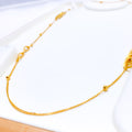 Everyday Graceful 21k Gold Interlinked Long Necklace 