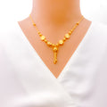 Blooming Floral 22k Gold Necklace 