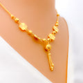 Blooming Floral 22k Gold Necklace 
