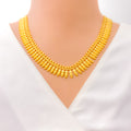 Festive Mango Leaf 22k Gold Necklace  