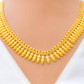 Festive Mango Leaf 22k Gold Necklace  