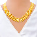 Festive Mango Leaf 22k Gold Necklace  