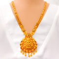 Sculptural Artistic 22k Gold Antique Long Necklace