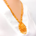 Sculptural Artistic 22k Gold Antique Long Necklace