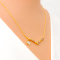 Opulent Multi Color 18k Gold + Diamond Necklace 