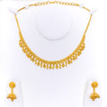 Impressive Sleek Heirloom 22k Gold Necklace Set