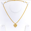 Gorgeous Graceful 22k Gold Heart Pendant 