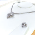 Impearl Glowing Floral Diamond + 18k Gold Necklace Set 
