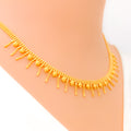 Impressive Alternating Sleek 22K Gold Necklace Set